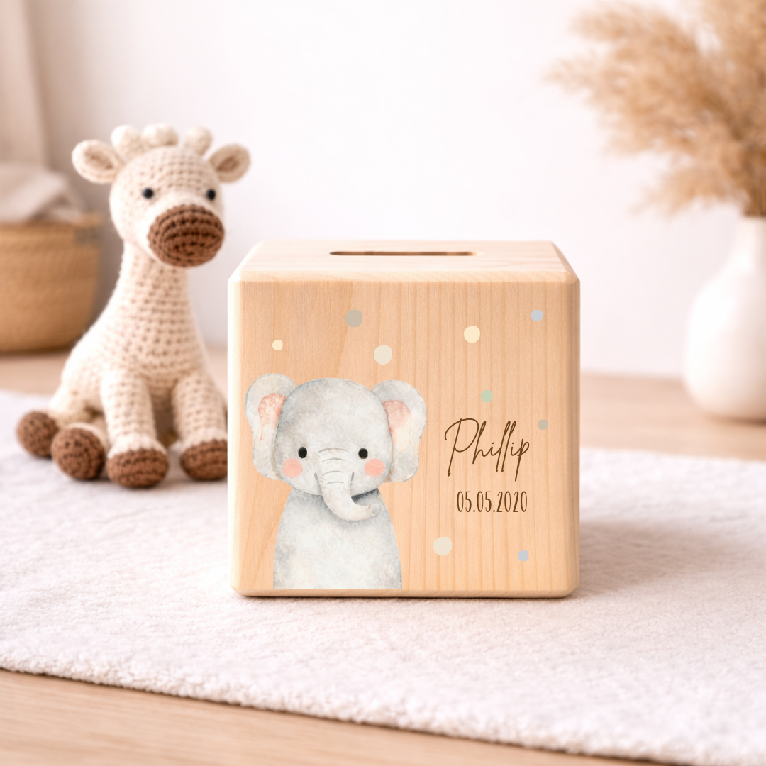 Personalisierte Spardose – Skandi Watercolor