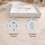 Personalisierte Initialen Halskette