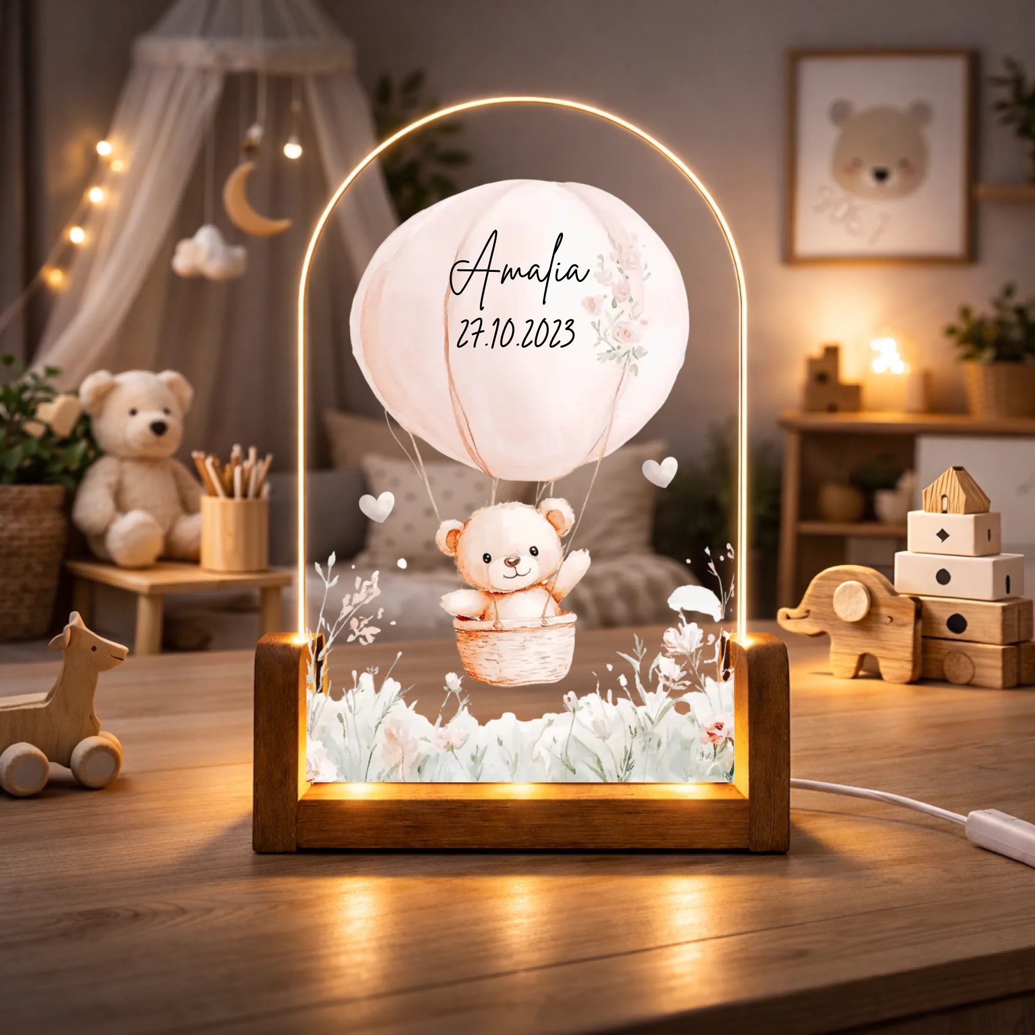 Mock Up. Kinderzimmer Boho Stil_Nachtlicht