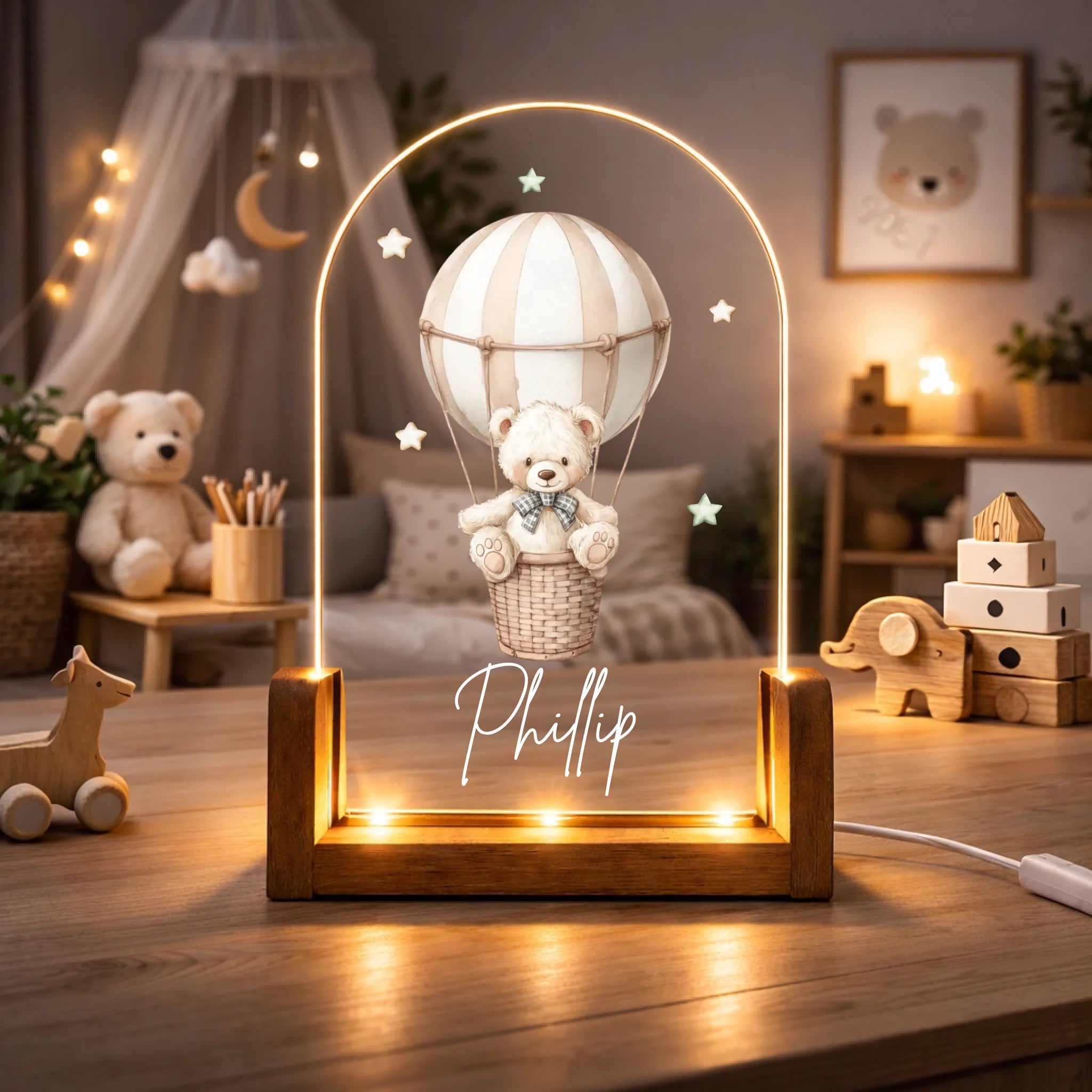 Mock Up. Kinderzimmer Boho Stil_Nachtlicht