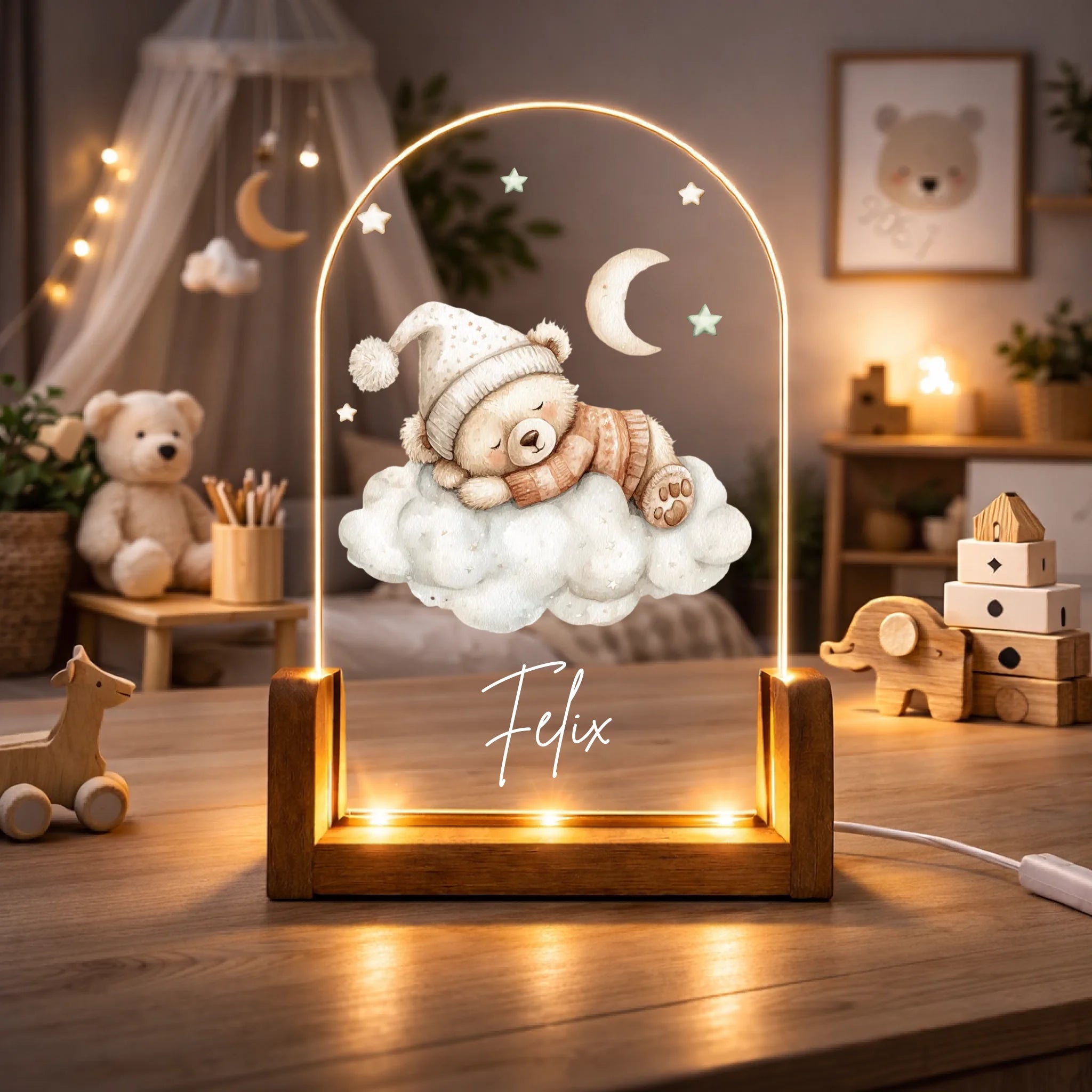 Mock Up. Kinderzimmer Boho Stil_Nachtlicht