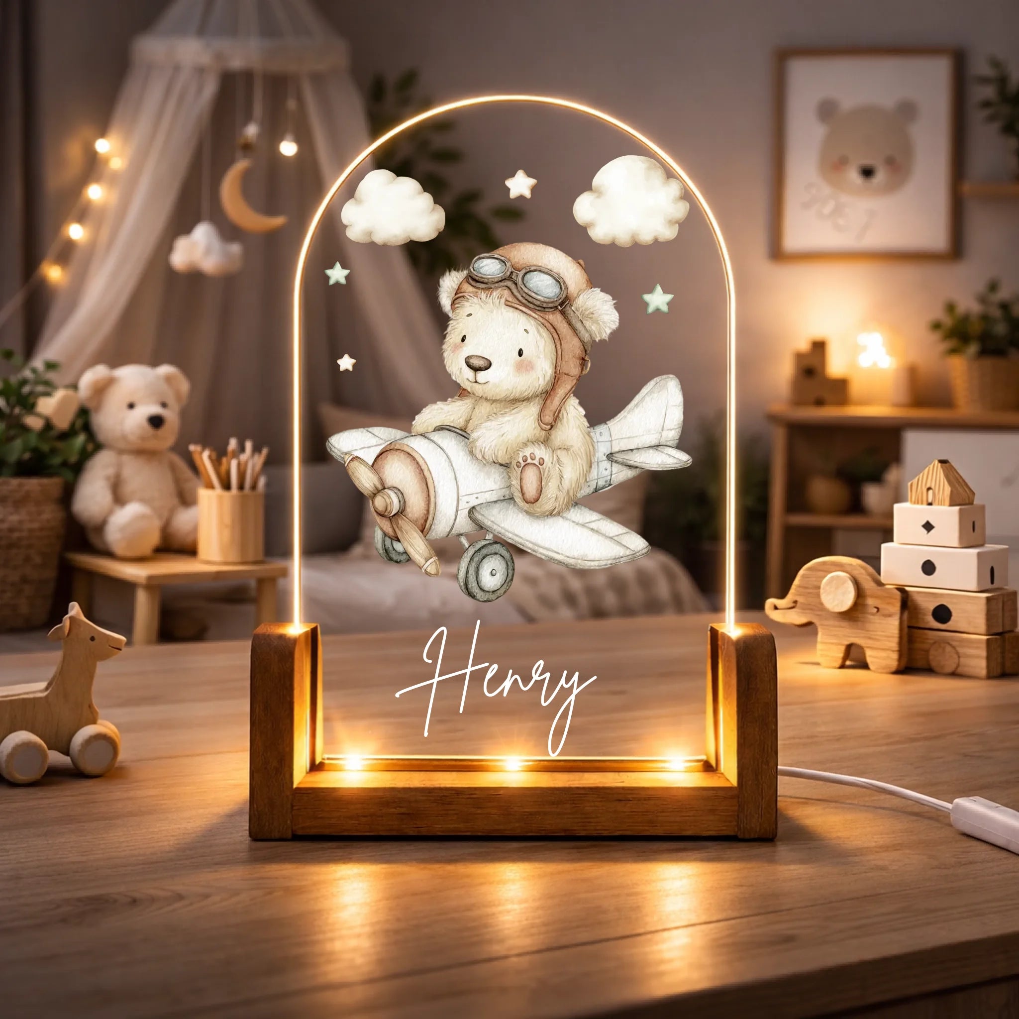 Mock Up. Kinderzimmer Boho Stil_Nachtlicht