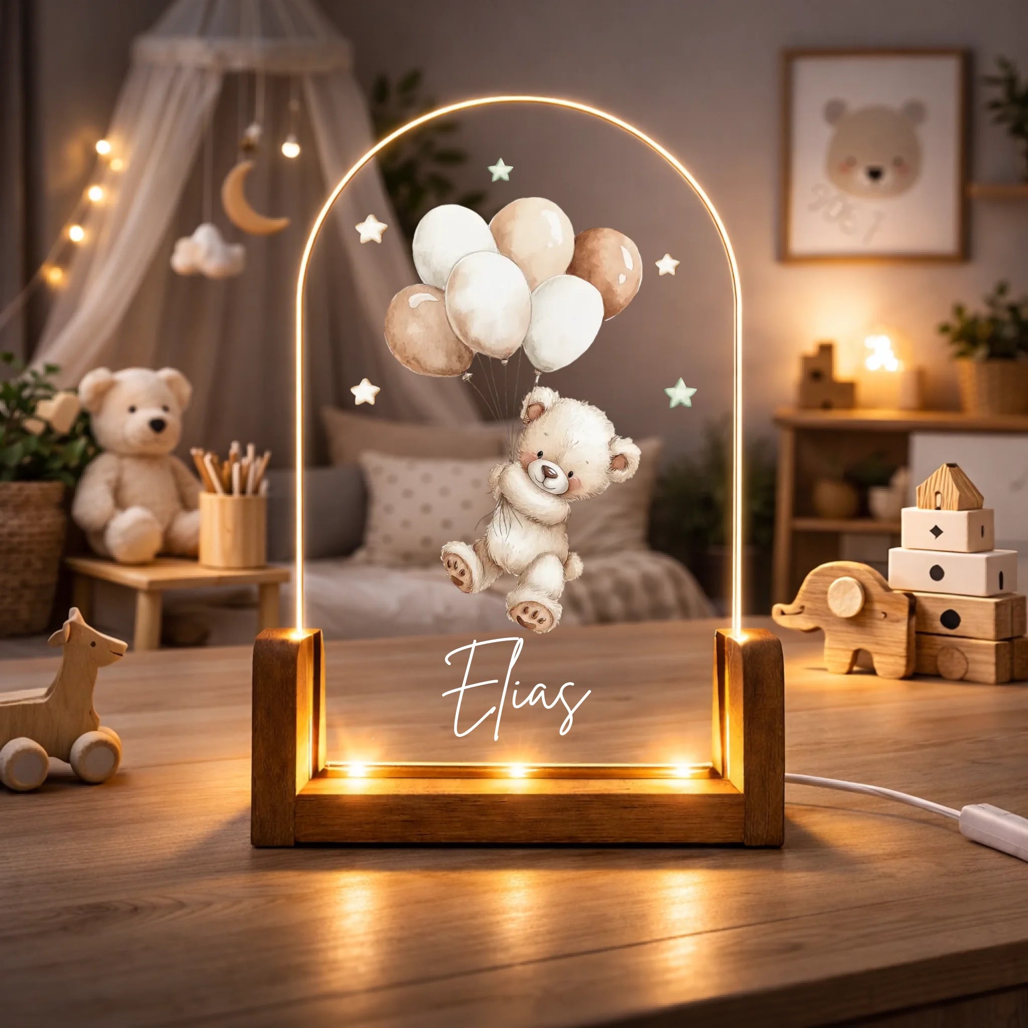 Mock Up. Kinderzimmer Boho Stil_Nachtlicht