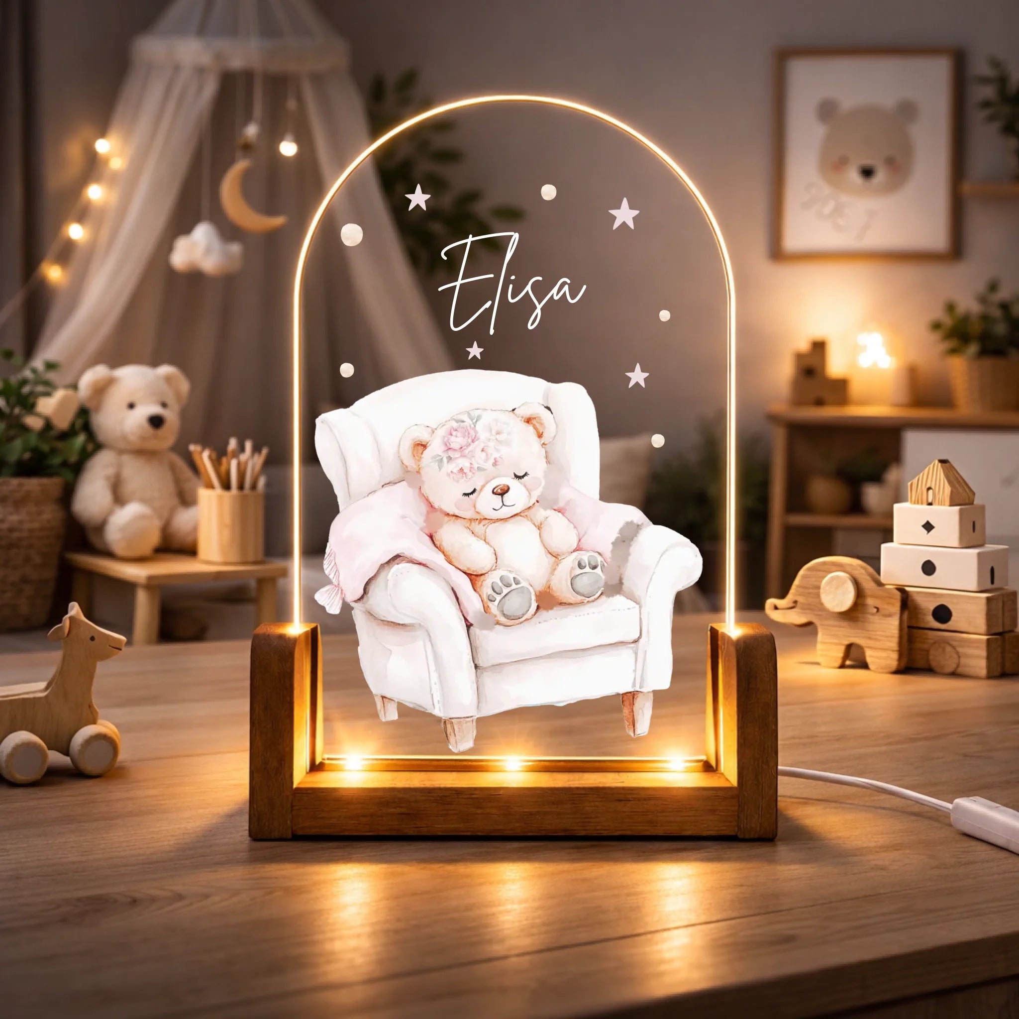 Mock Up. Kinderzimmer Boho Stil_Nachtlicht