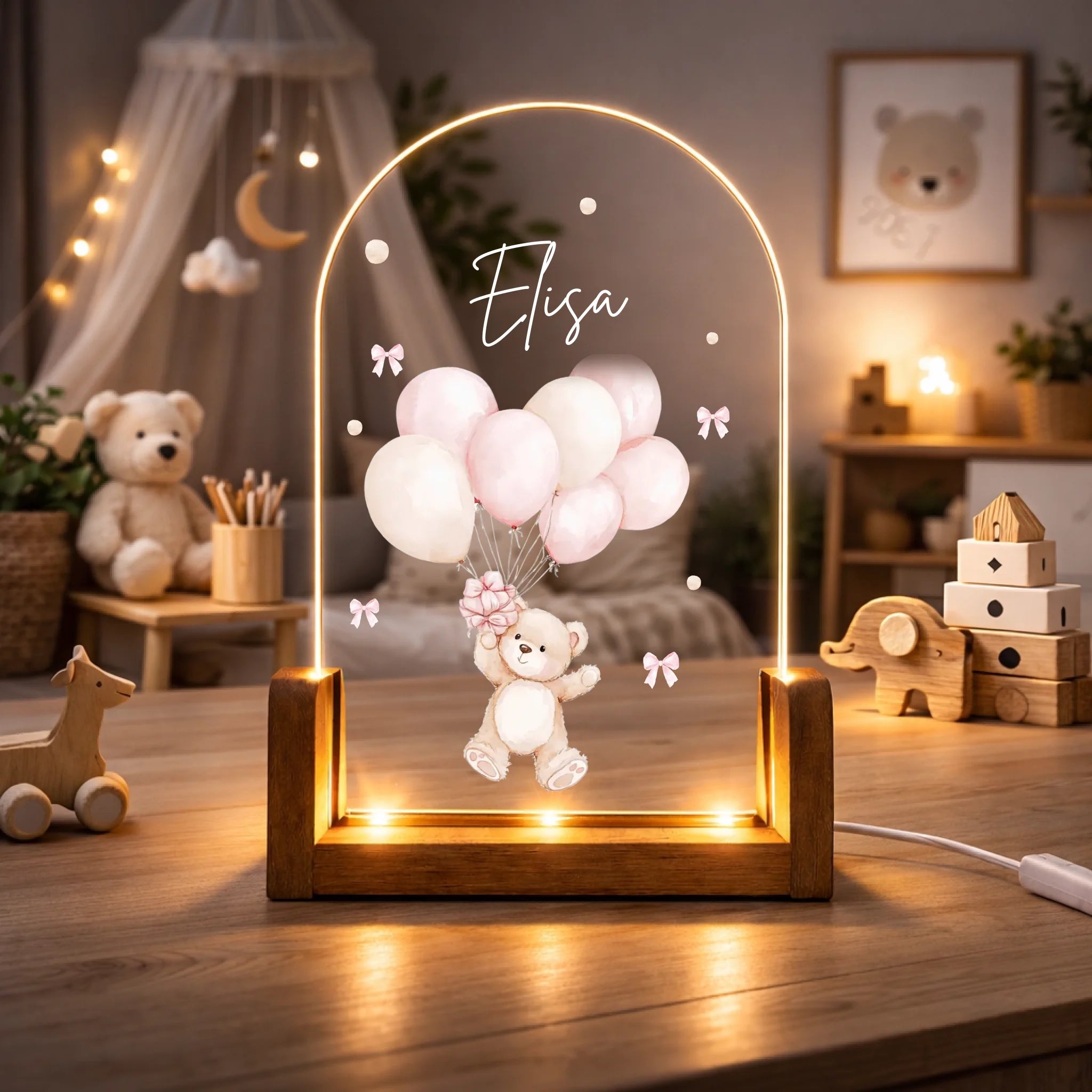 Mock Up. Kinderzimmer Boho Stil_Nachtlicht