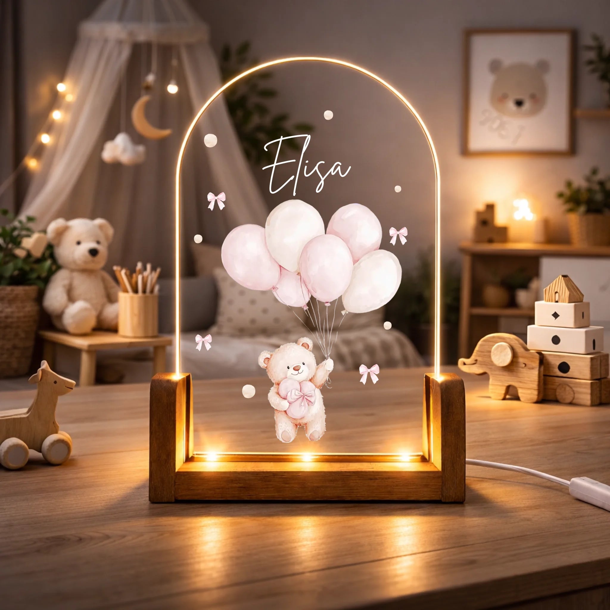 Mock Up. Kinderzimmer Boho Stil_Nachtlicht