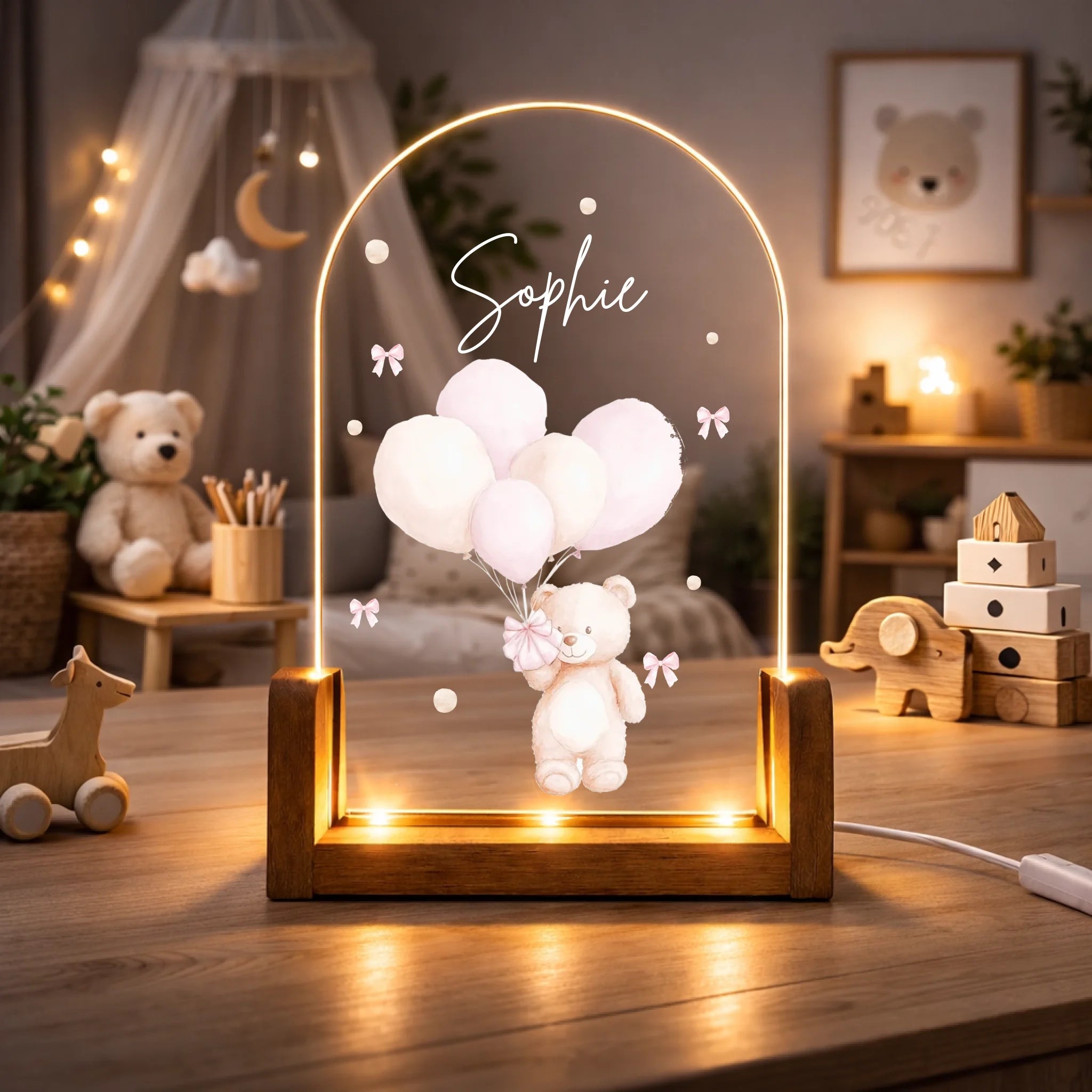 Mock Up. Kinderzimmer Boho Stil_Nachtlicht