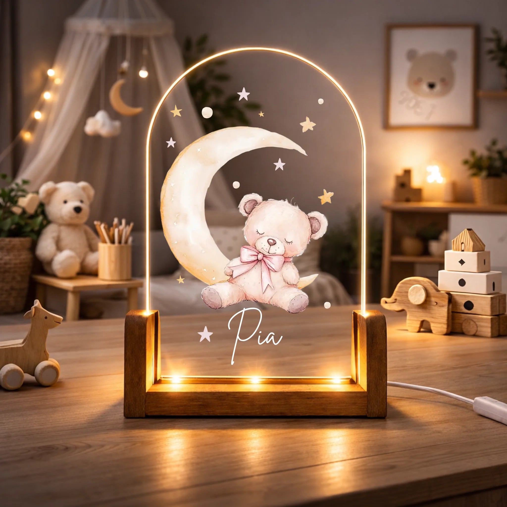 Mock Up. Kinderzimmer Boho Stil_Nachtlicht