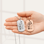 Personalisierte Foto-Gravur Kette