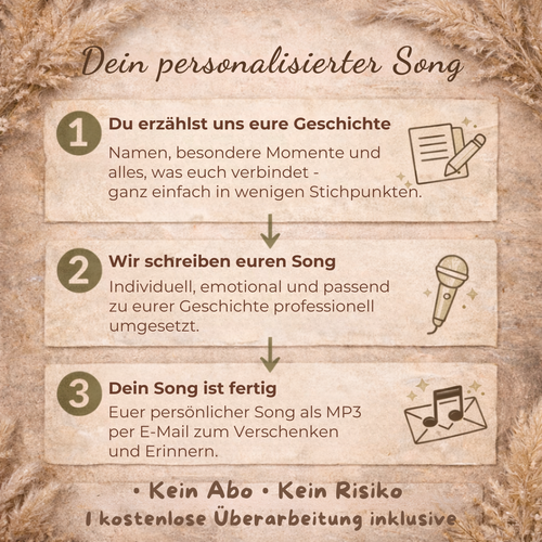 Dein personalisiertes Lied - Ein Lied für Menschen, die dein Herz tragen
